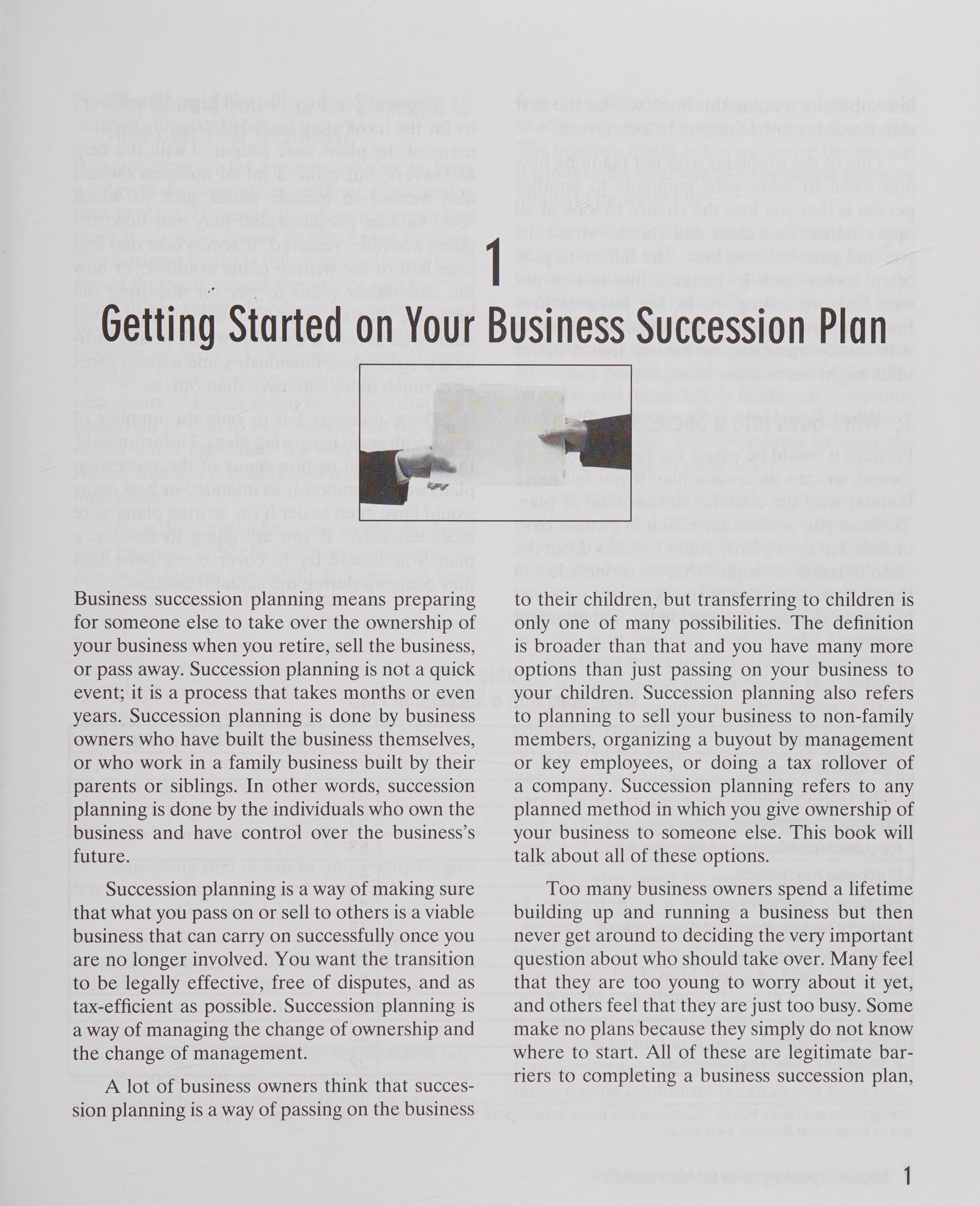 Succession Planning Kit For Canadian Business