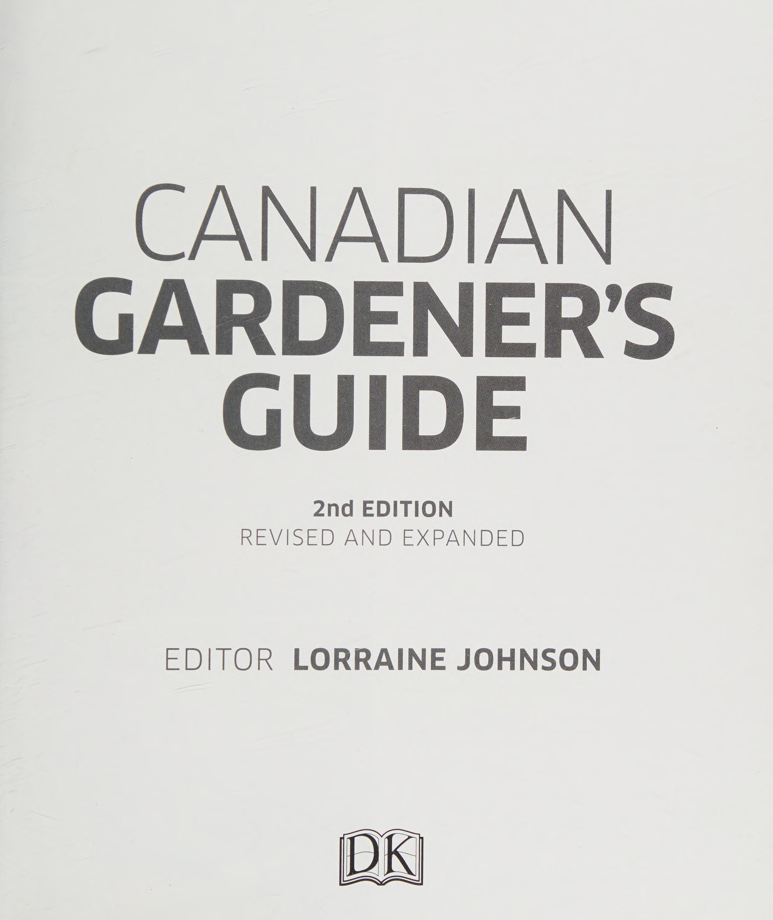 Canadian Gardener's Guide