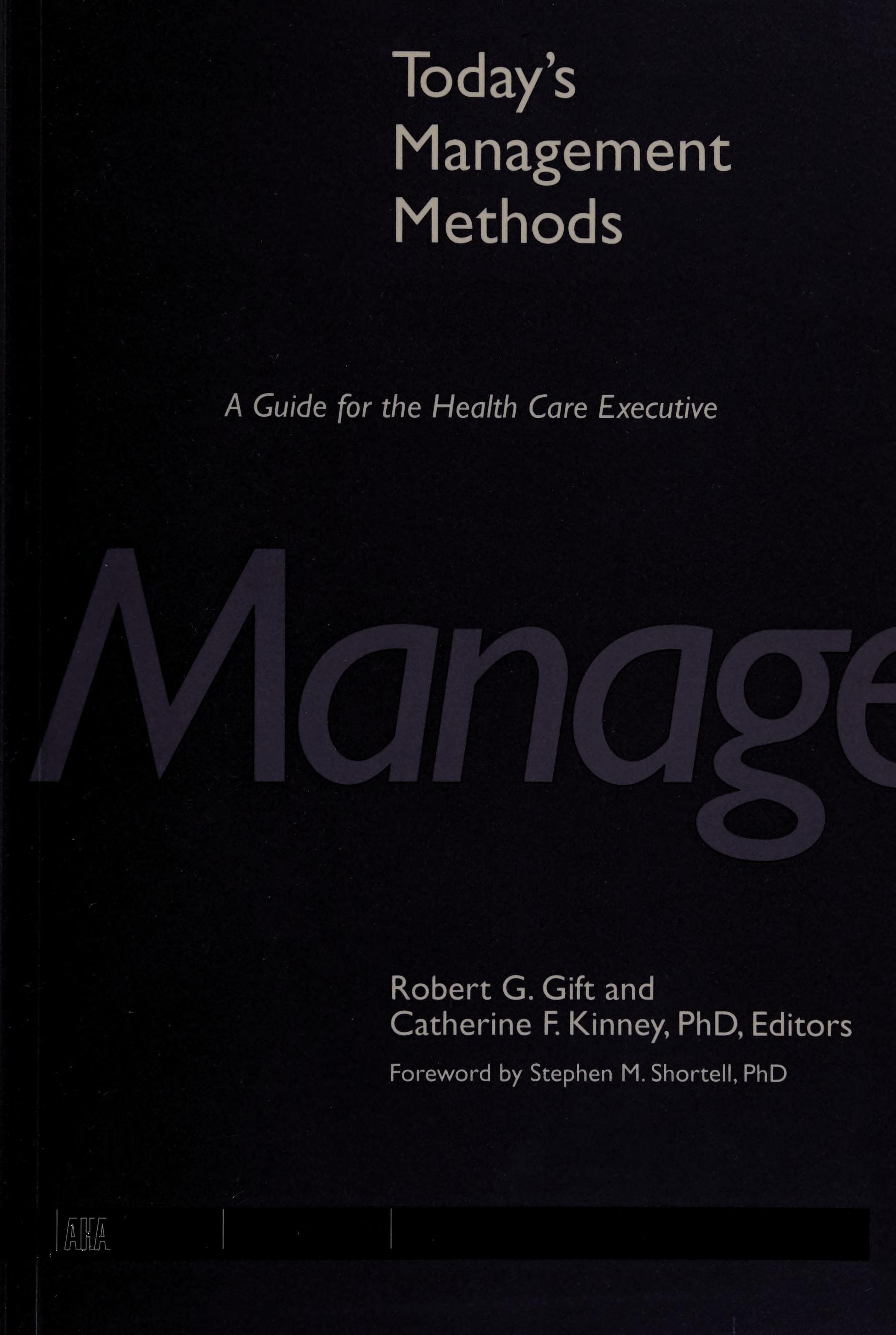 Today's Management Methods