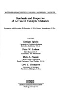 Synthesis and Properties of Advanced Catalytic Materials