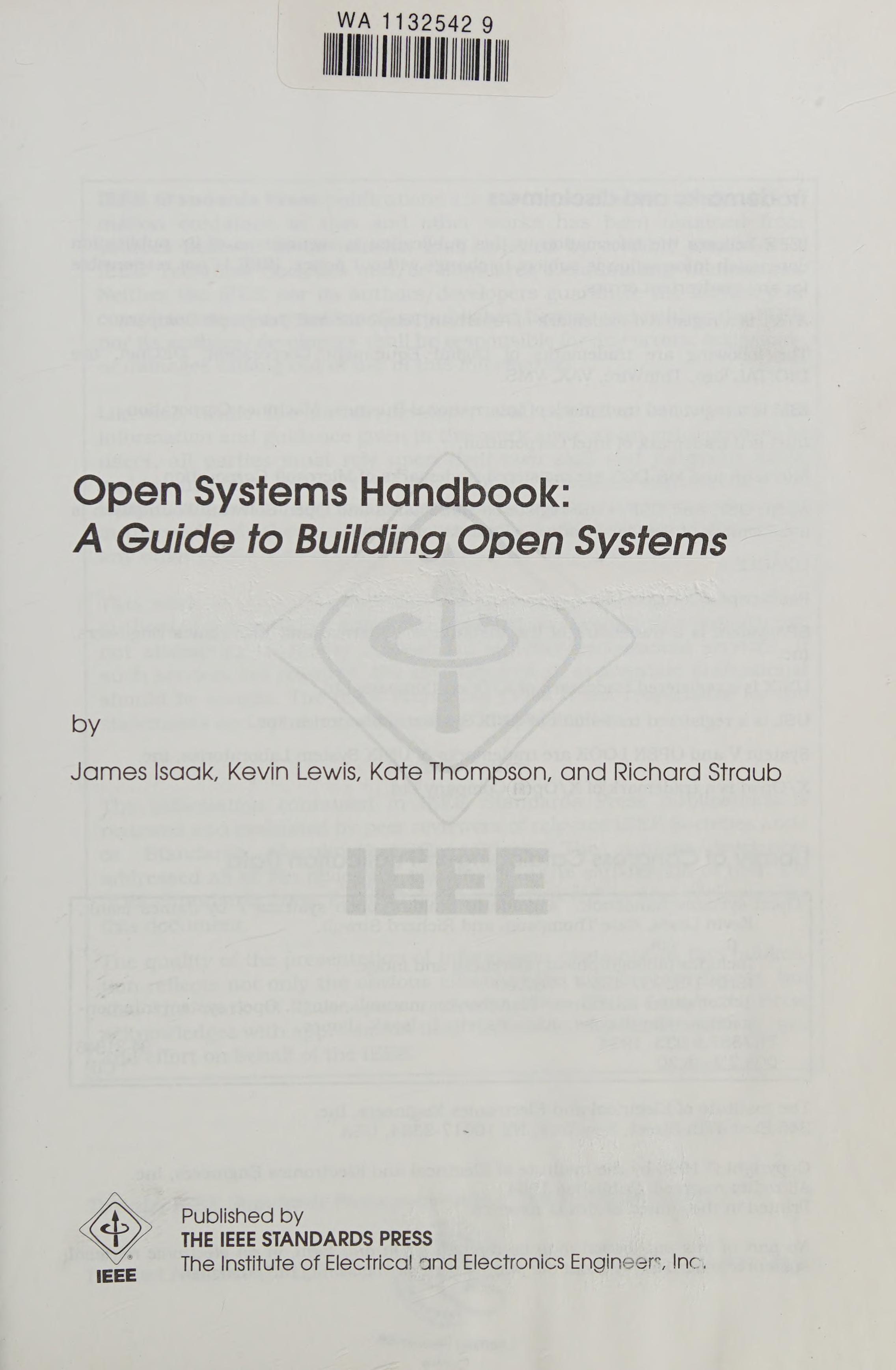 Open Systems Handbook