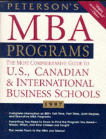 Peterson'S Guide To MBA Programs, 1997