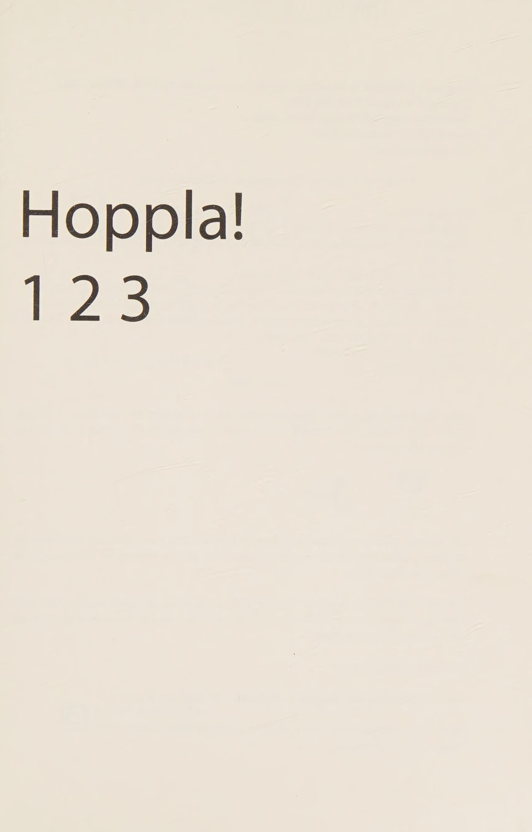 Hoppla! 1 2 3