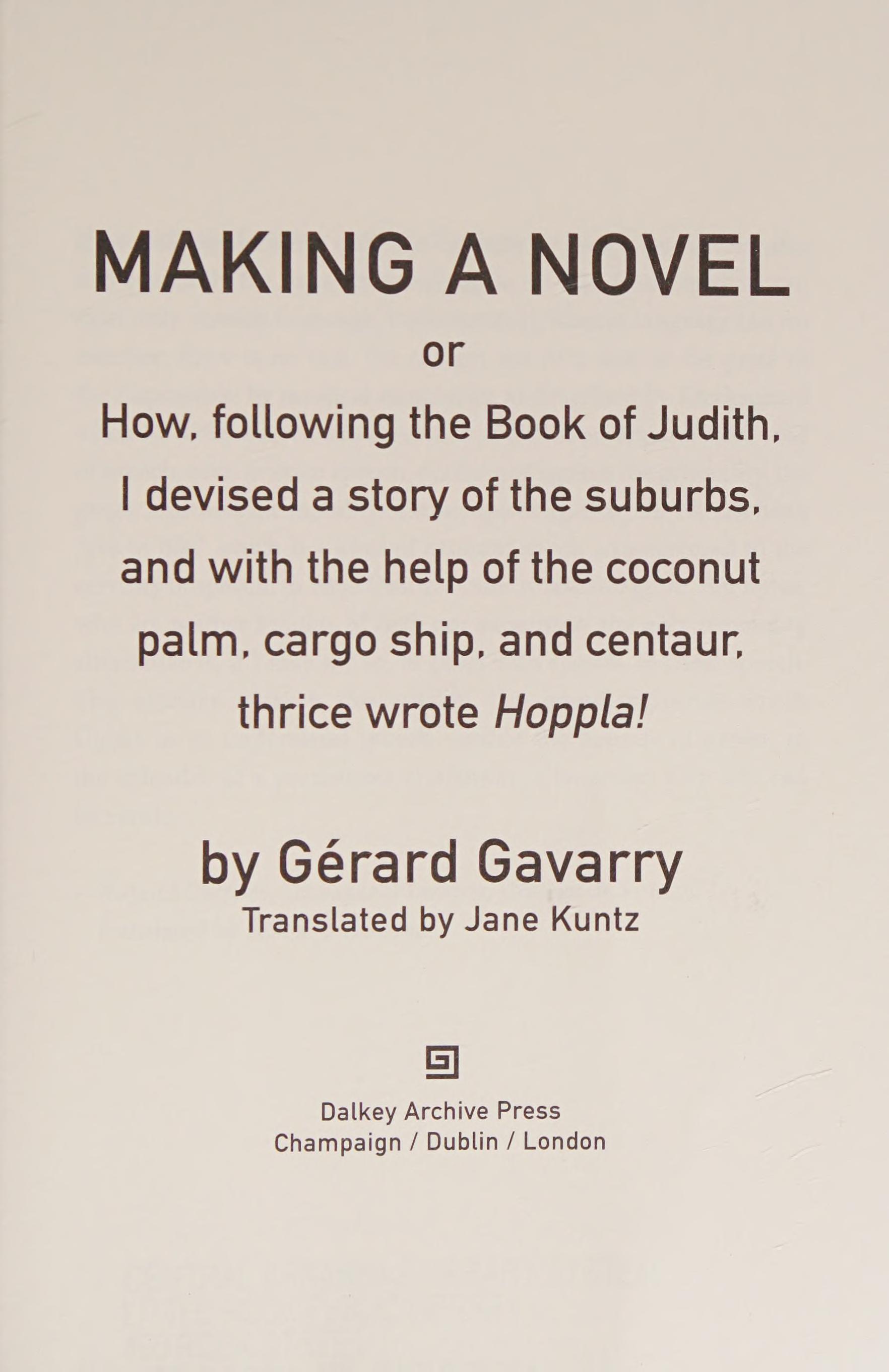 Making A Novel