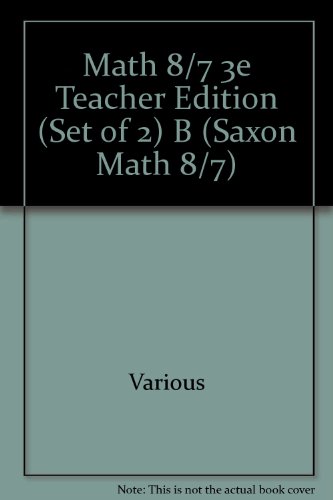 Saxon Math 8/7