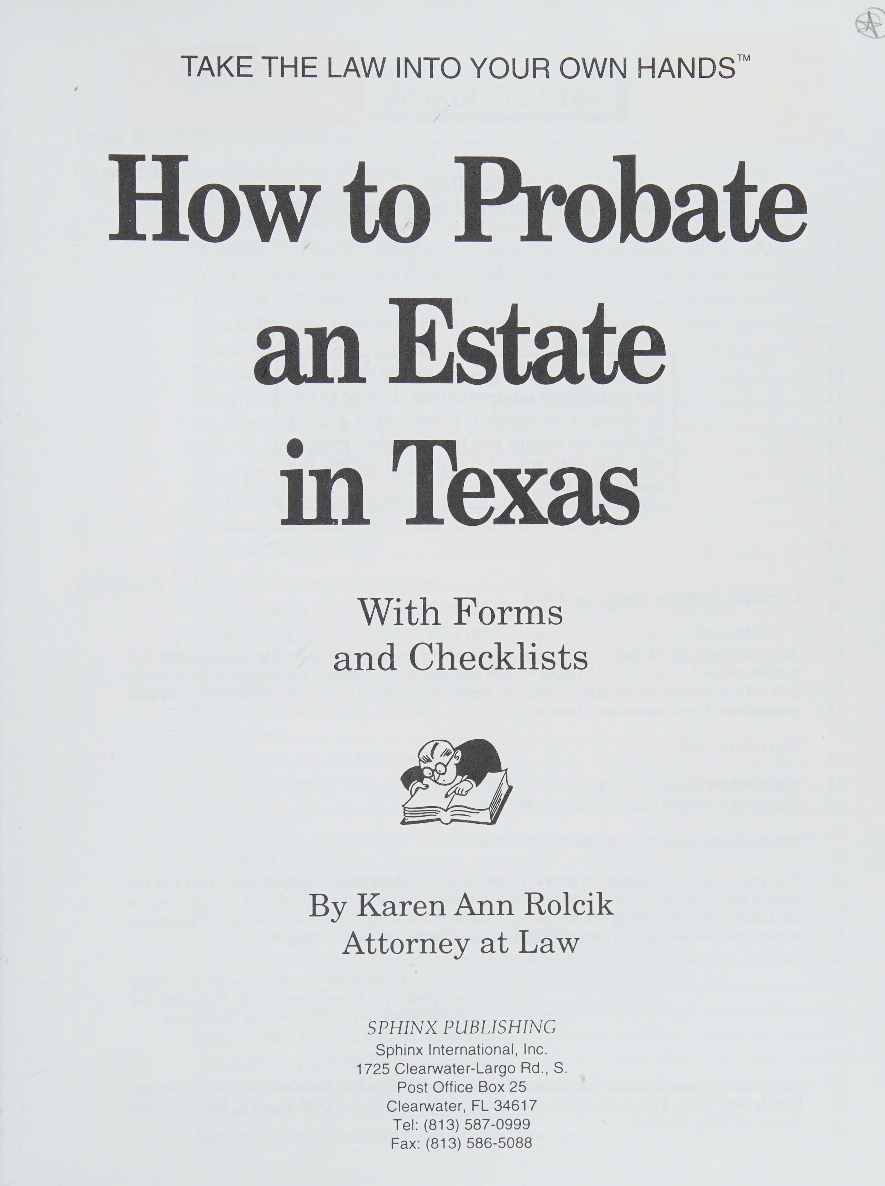 How To Probate An Estate In Texas: With Forms And Checklists
