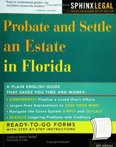 Probate And Settle An Estate In Florida