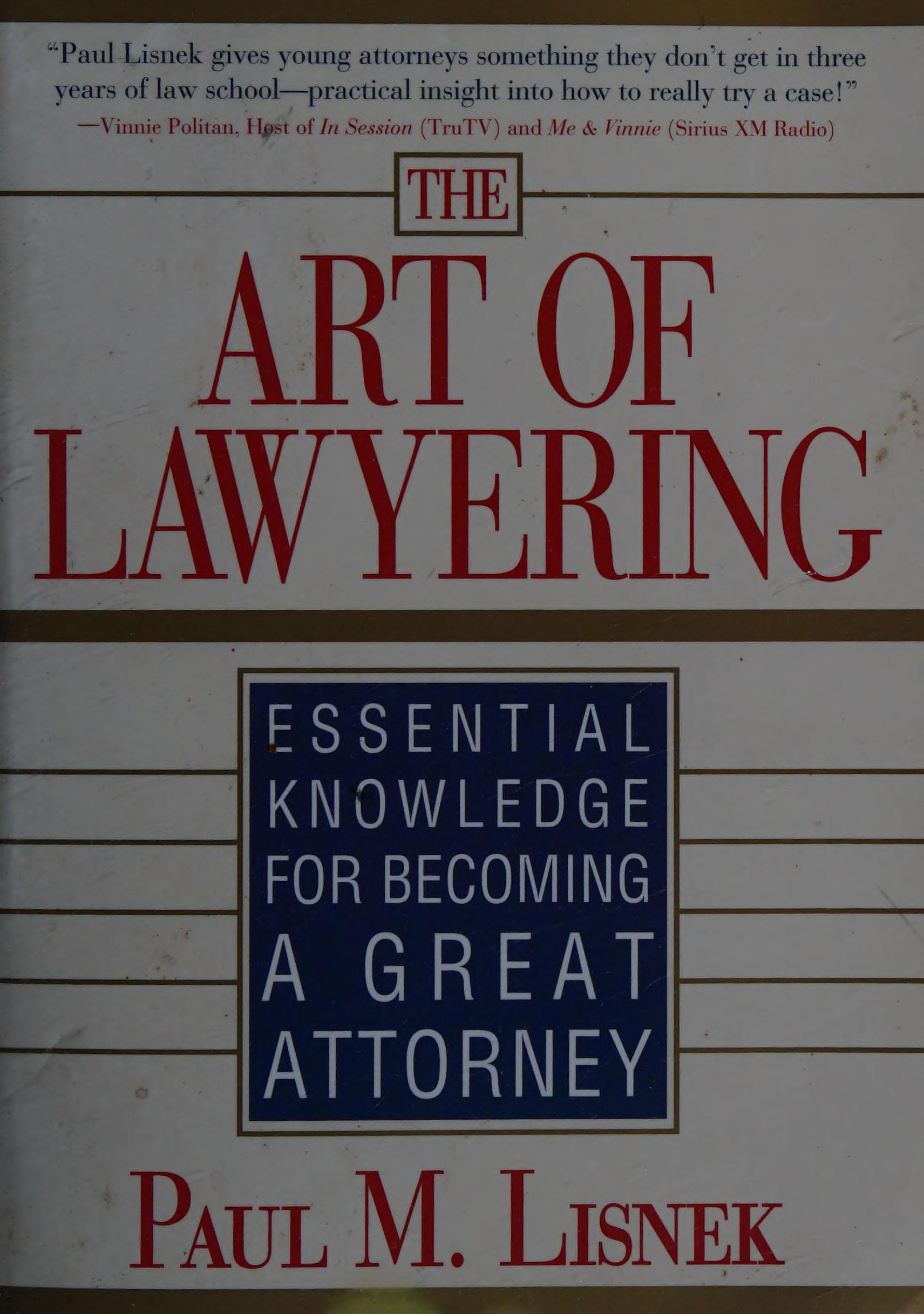 The Art of Lawyering