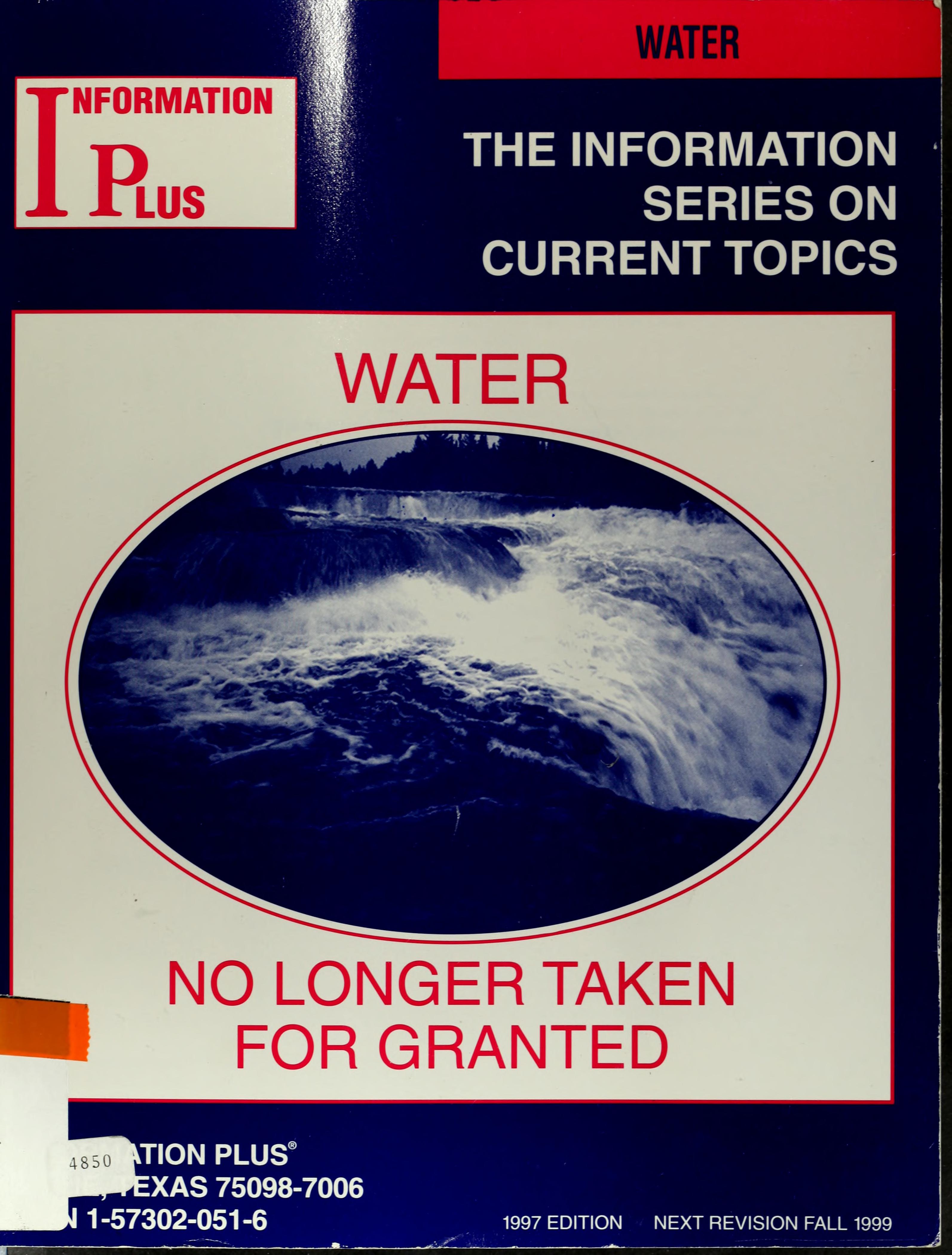 Water - No Longer Taken for Granted