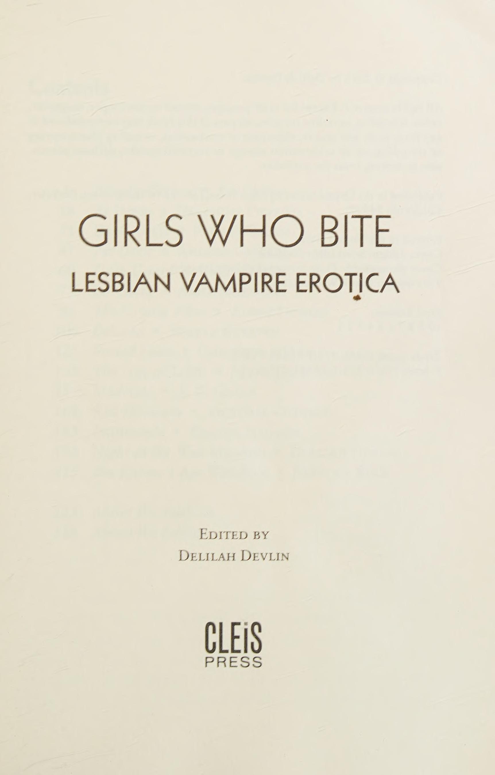 Girls Who Bite