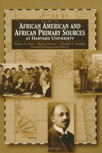 Guide To African American And African Primary Sources At Harvard University: