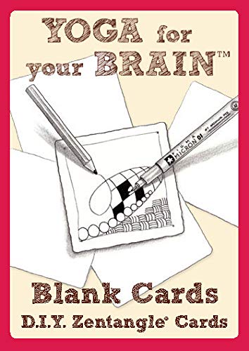 Yoga For Your Brain 20 Blank Tangle Cards
