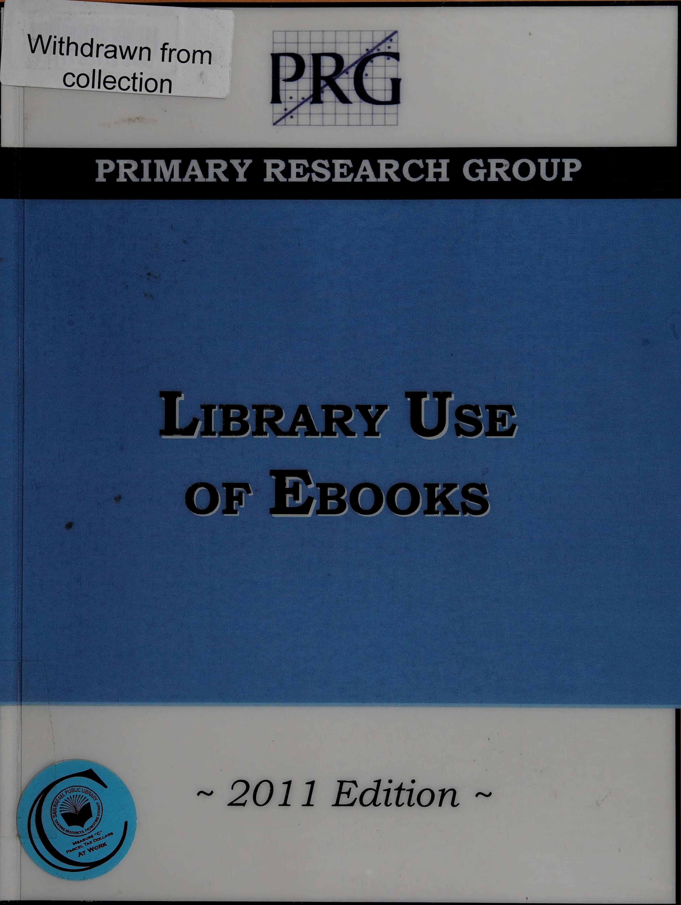 Library Use of Ebooks, 2011