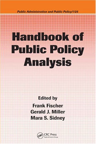 Handbook of Public Policy Analysis