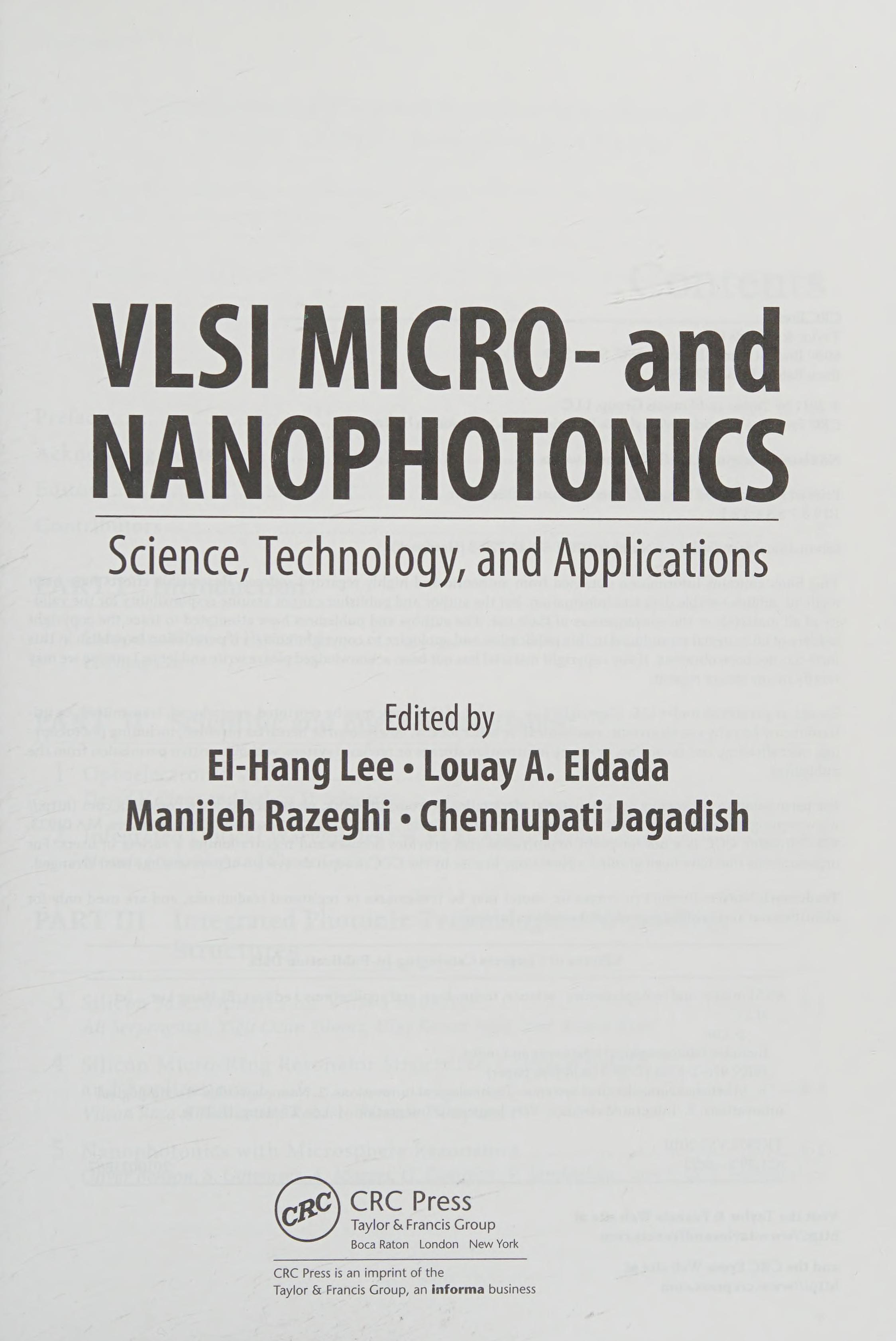 Vlsi Microphotonics