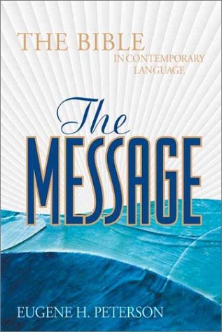 The Message: The Bible In Contemporary Language: Black Bonded Leather