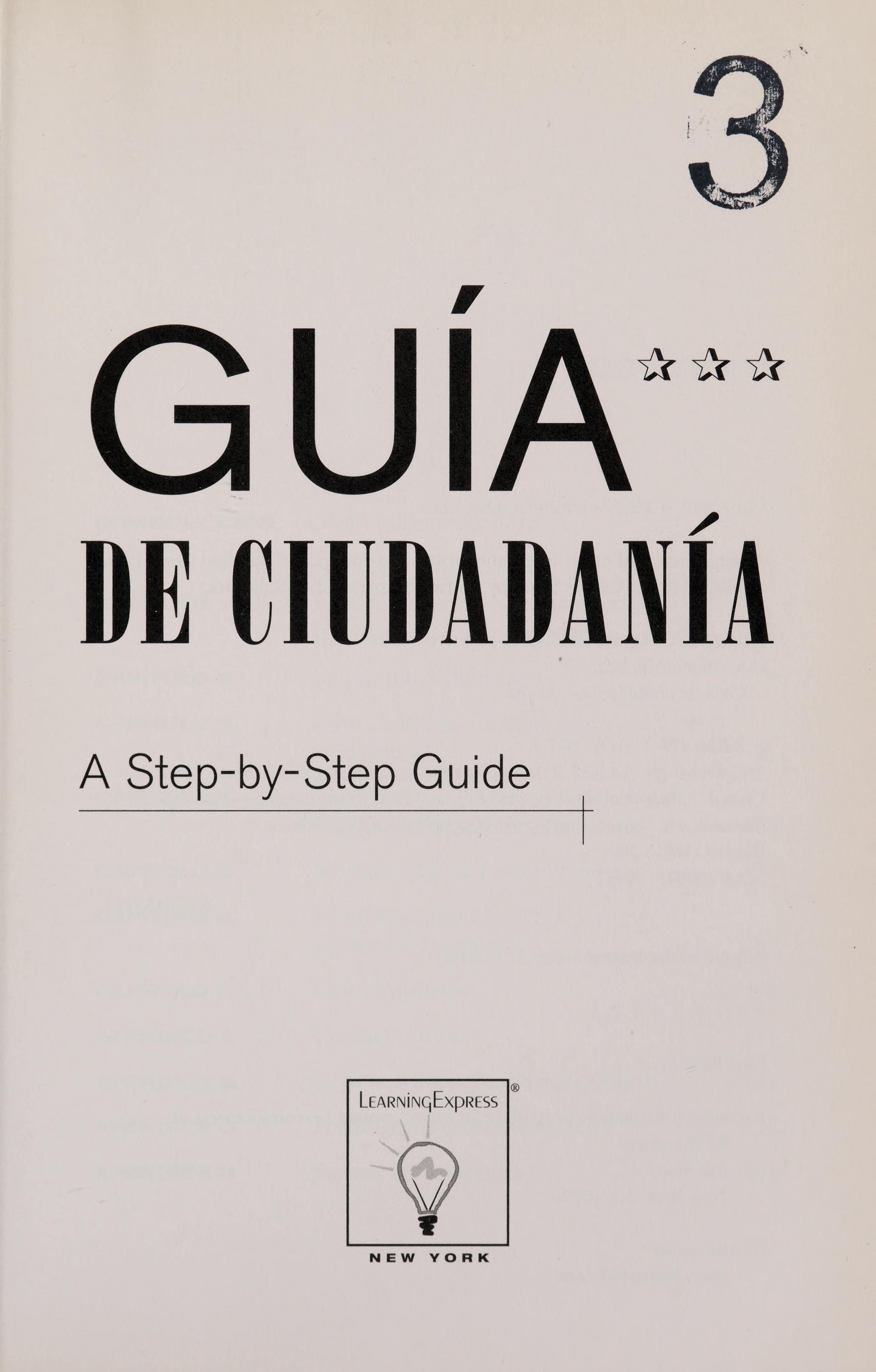 Guia de Ciudadania/Naturalizacion En USA