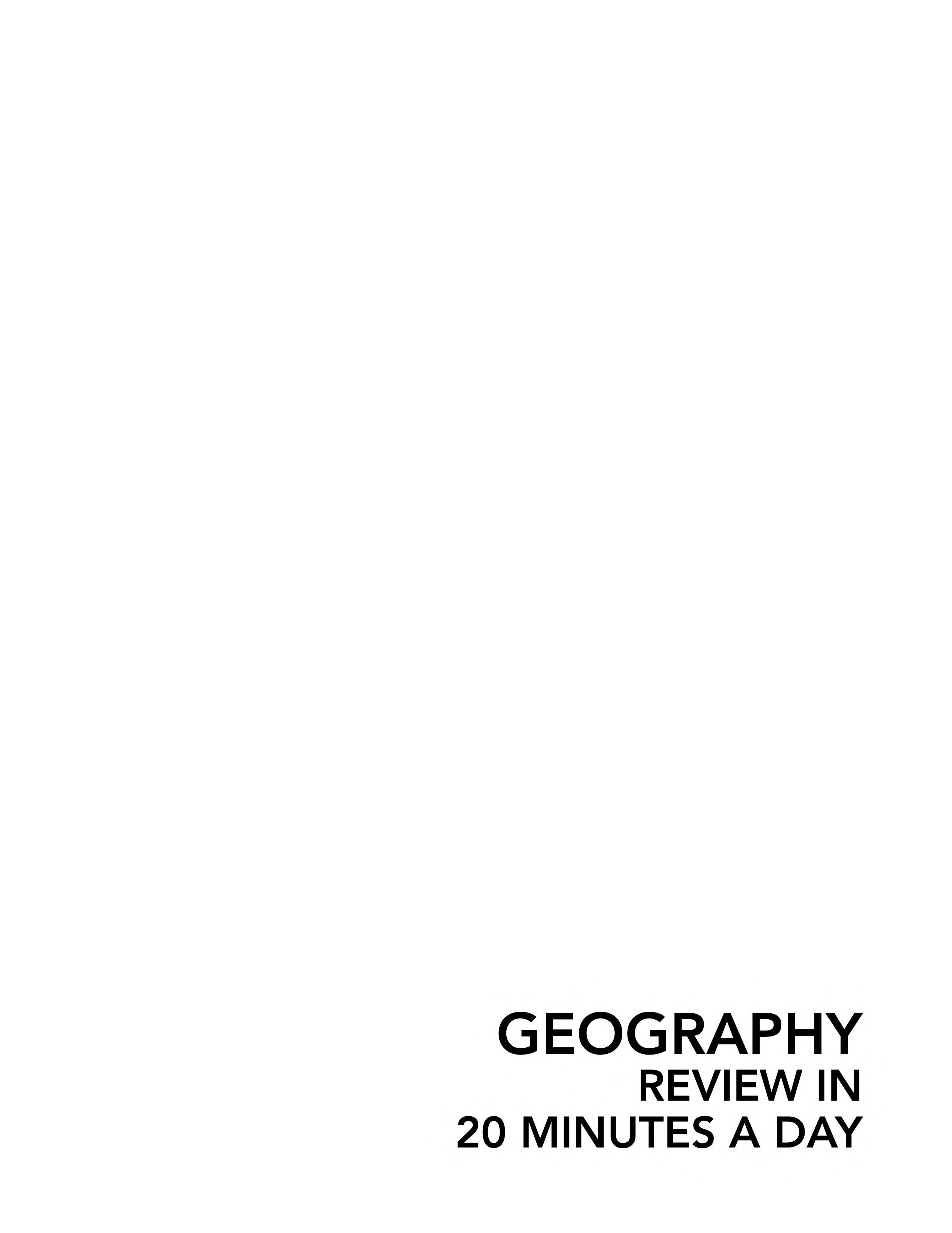 Geography Review in 20 Minutes a Day