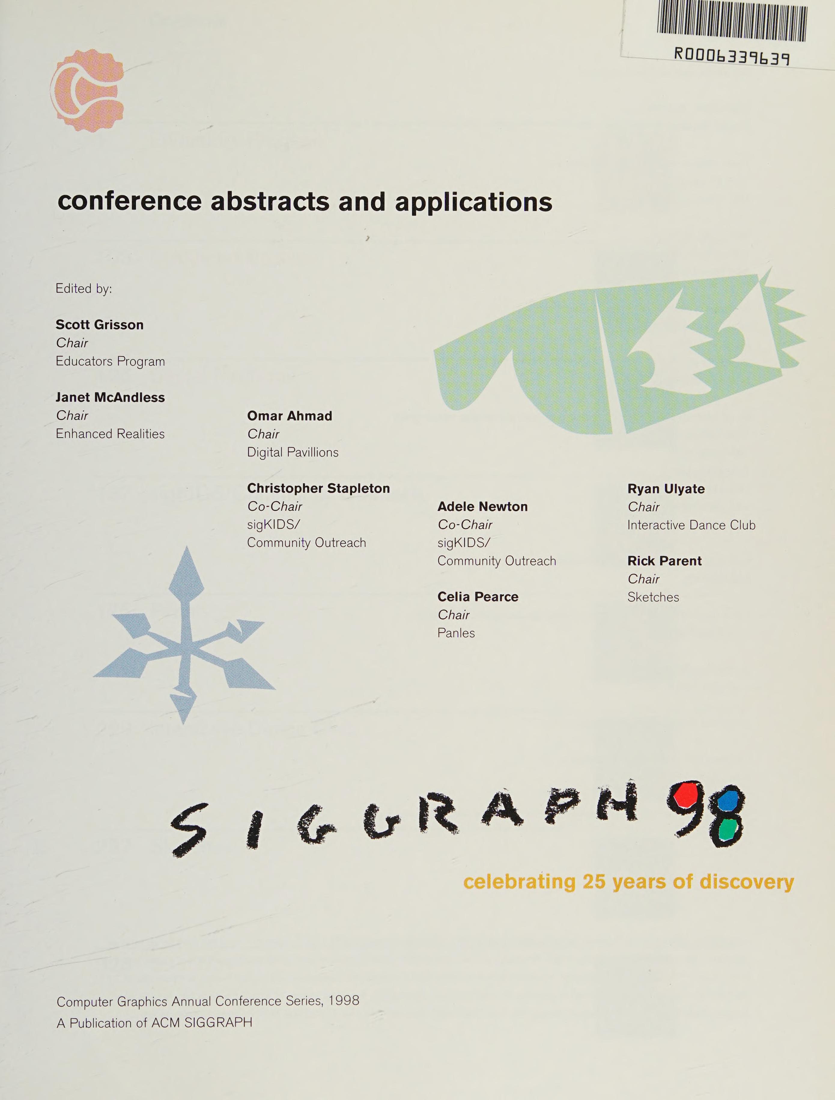 Siggraph 98 Conference Abstracts And Applications