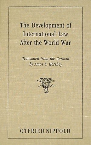 The Development Of International Law After The World War