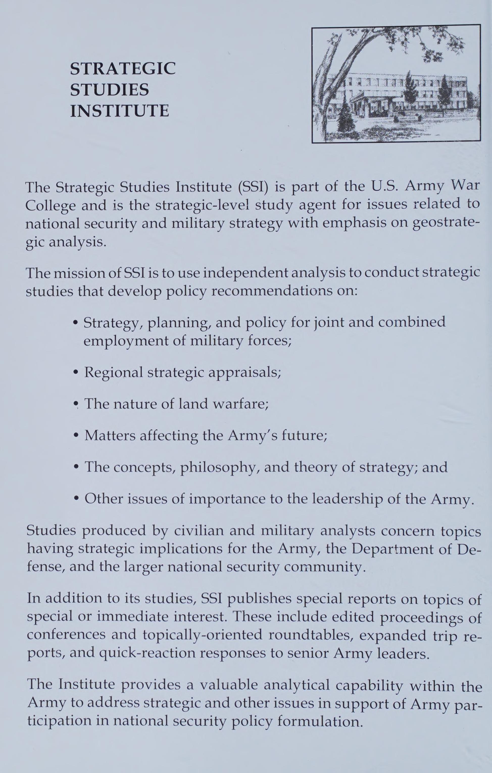 Russia and the Current State of Arms Control