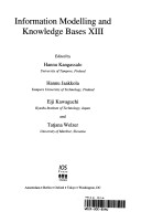 Information Modelling and Knowledge Bases Xiii Frontiers in Artificial Intelligence and Applications 73