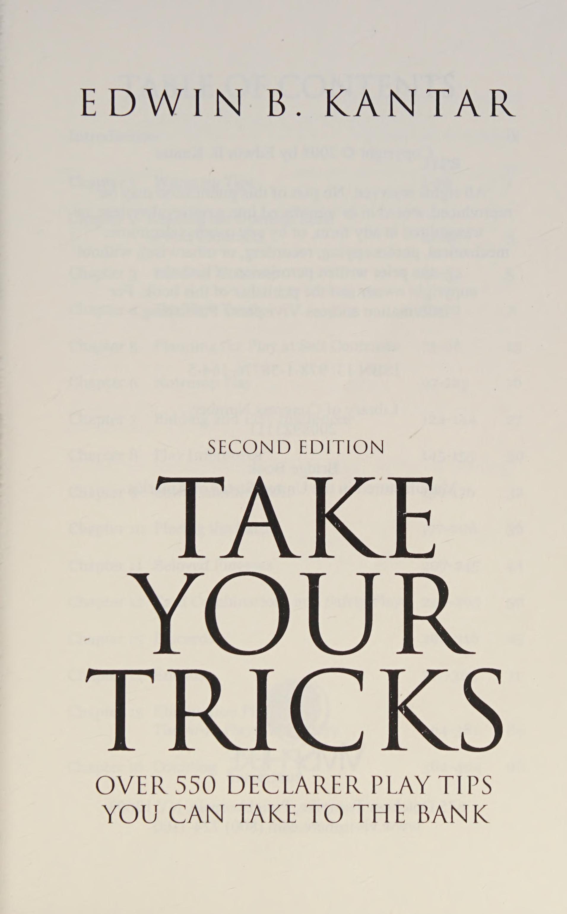 Take Your Tricks
