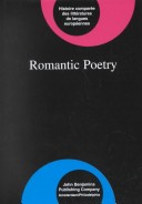 Romantic Poetry Comparative History of Literatures in European Languages