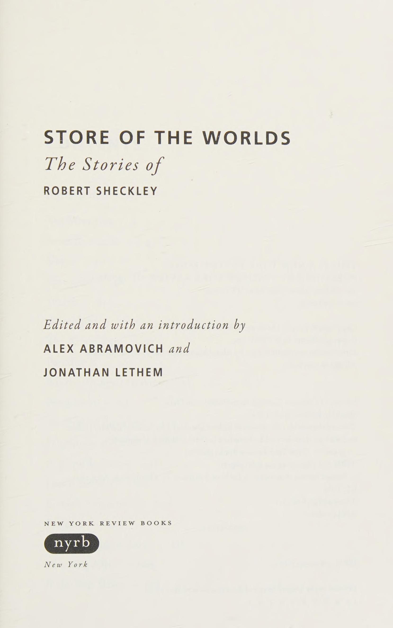 Store of the Worlds
