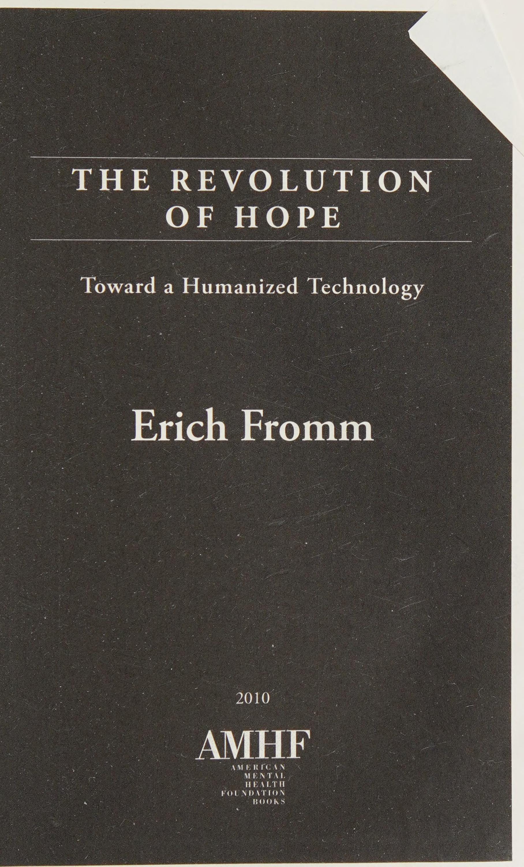The Revolution of Hope