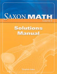 Saxon Math Course 3