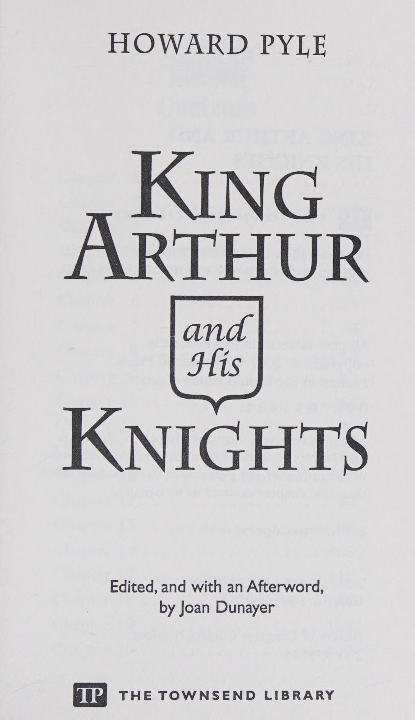 King Arthur And His Knights