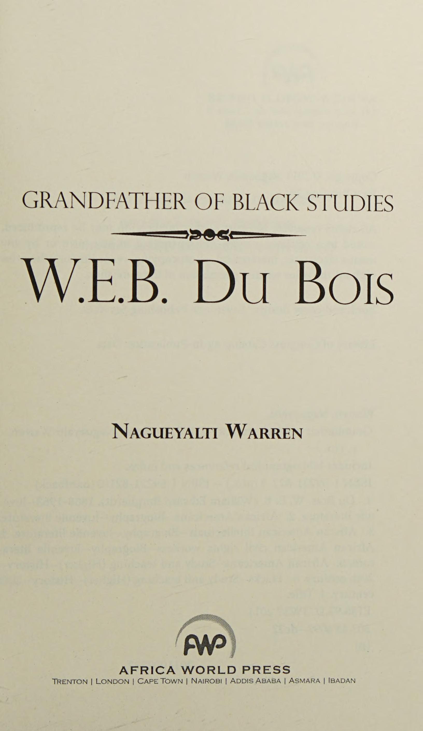 Grandfather of Black studies
