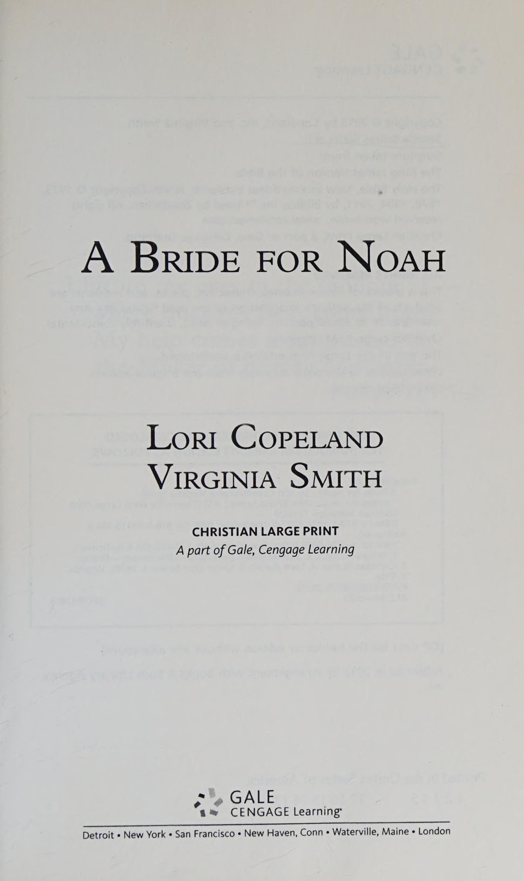 Bride for Noah