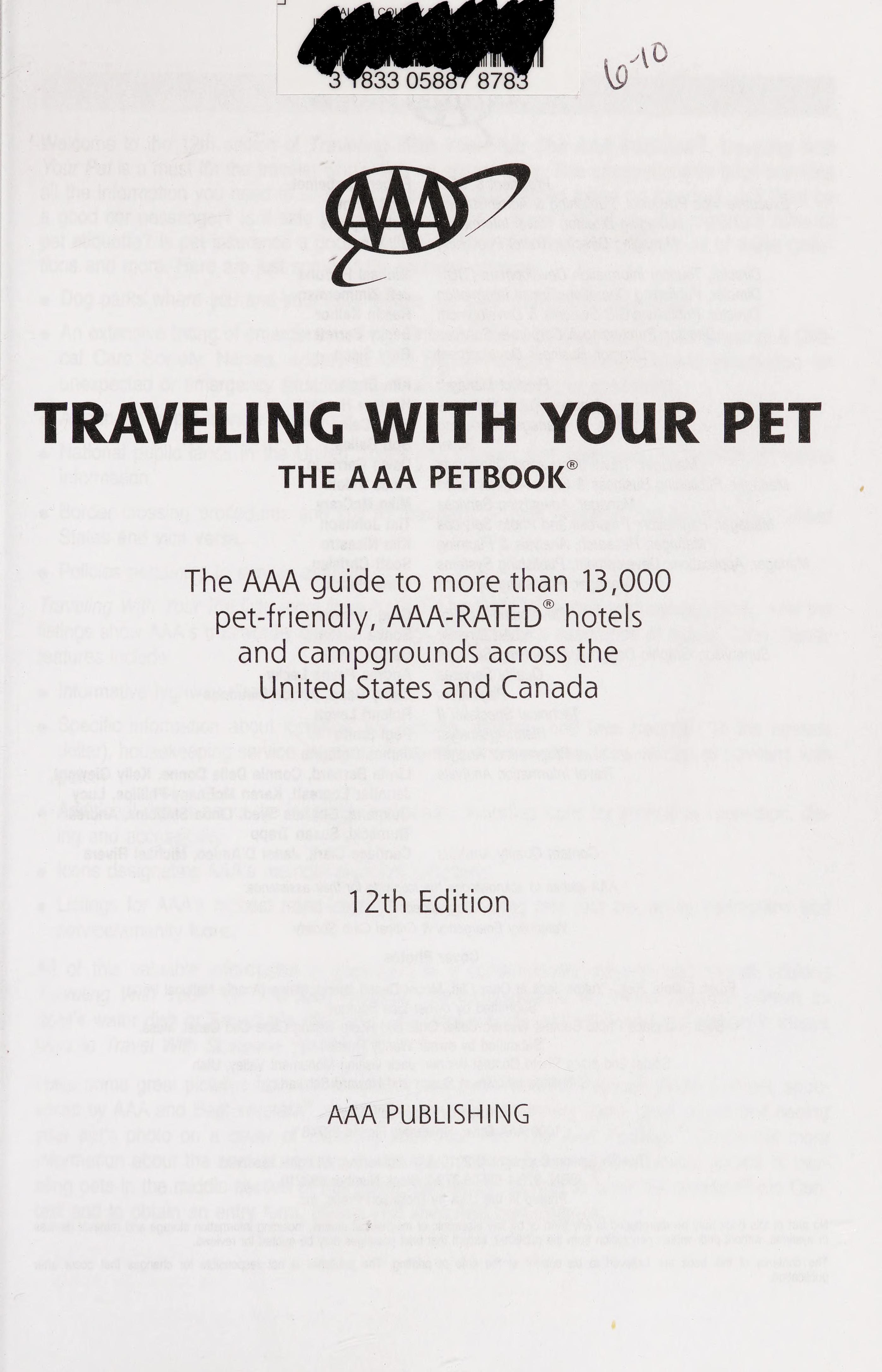Traveling with Your Pet