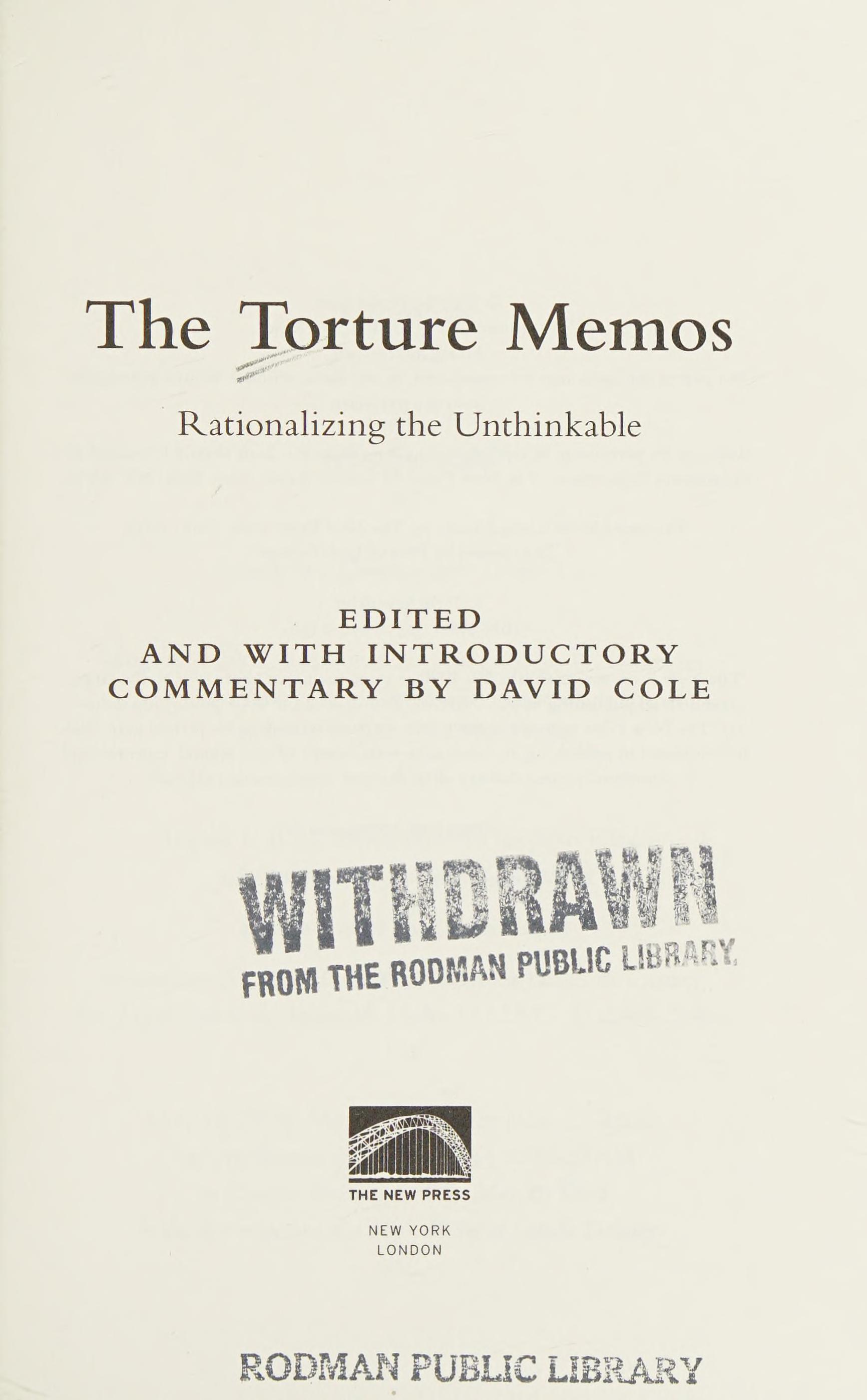Torture Memos