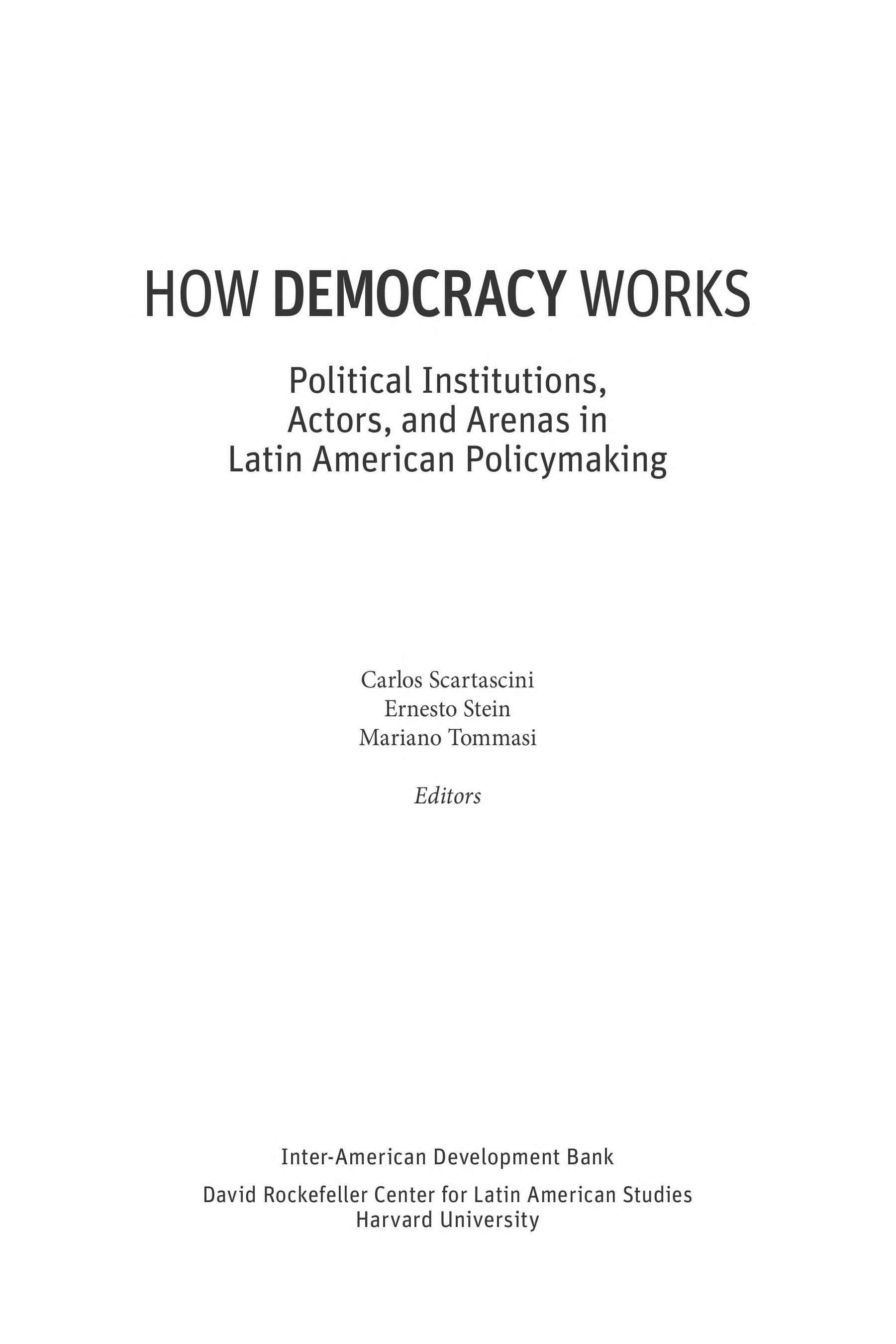 How democracy works
