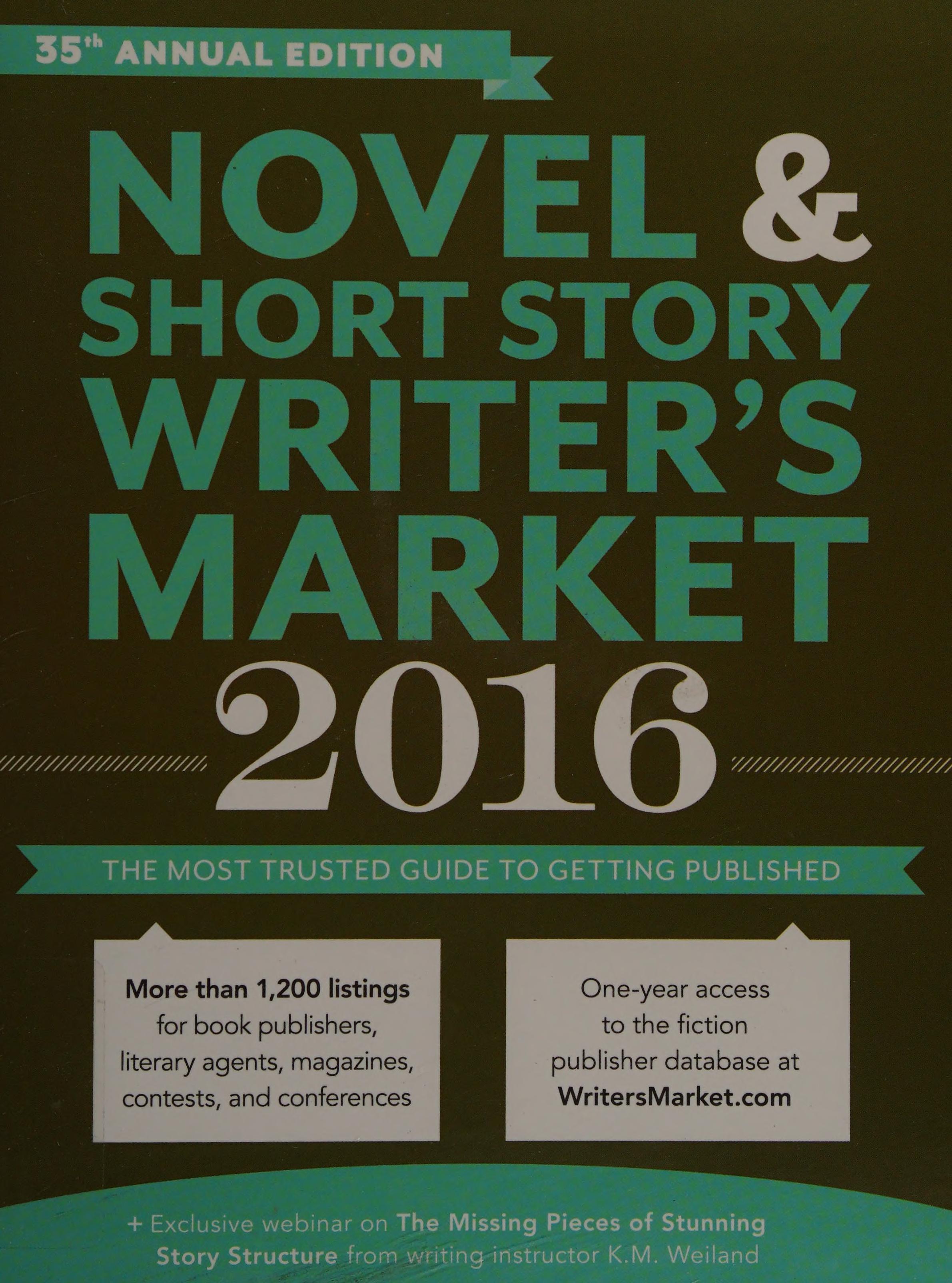 2016 Novel and Short Story Writer 39 s Market