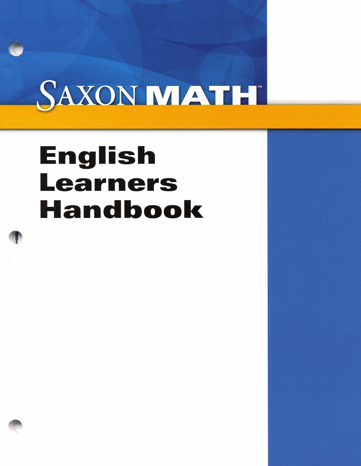 Saxon Math K-5: English Langauge Learners Handbook
