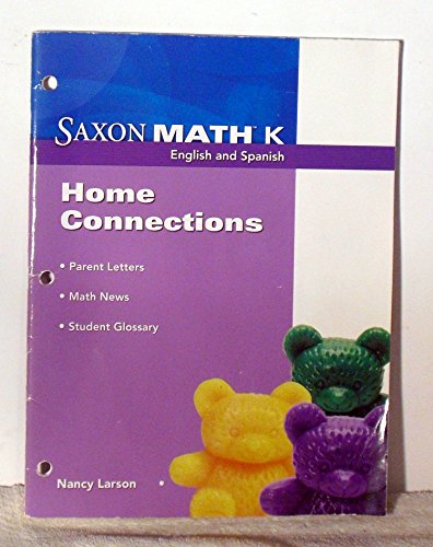 Saxon Math K: Home Connections