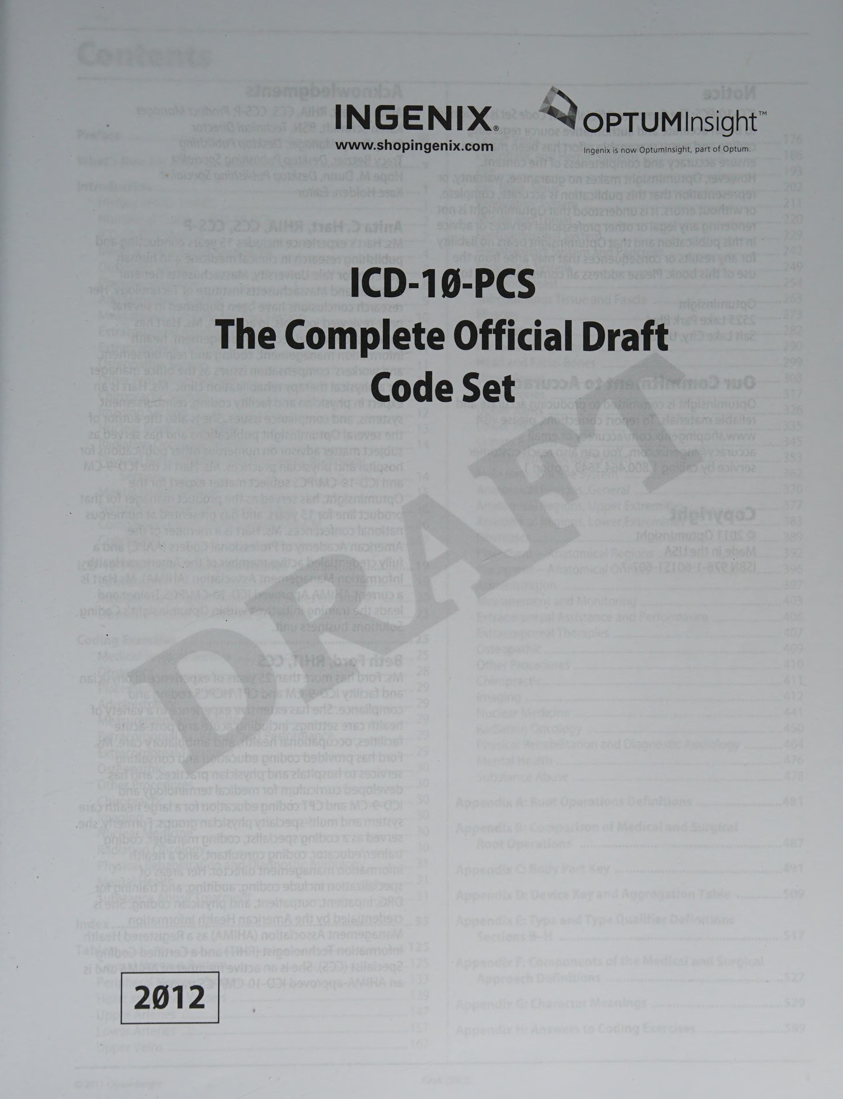 ICD 10 PCS
