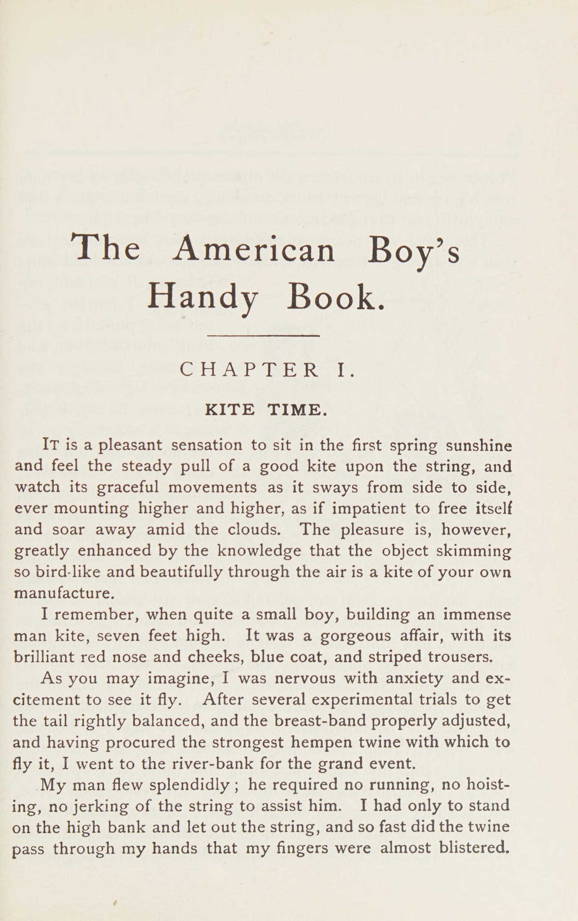 The Original Boy's Handy Book