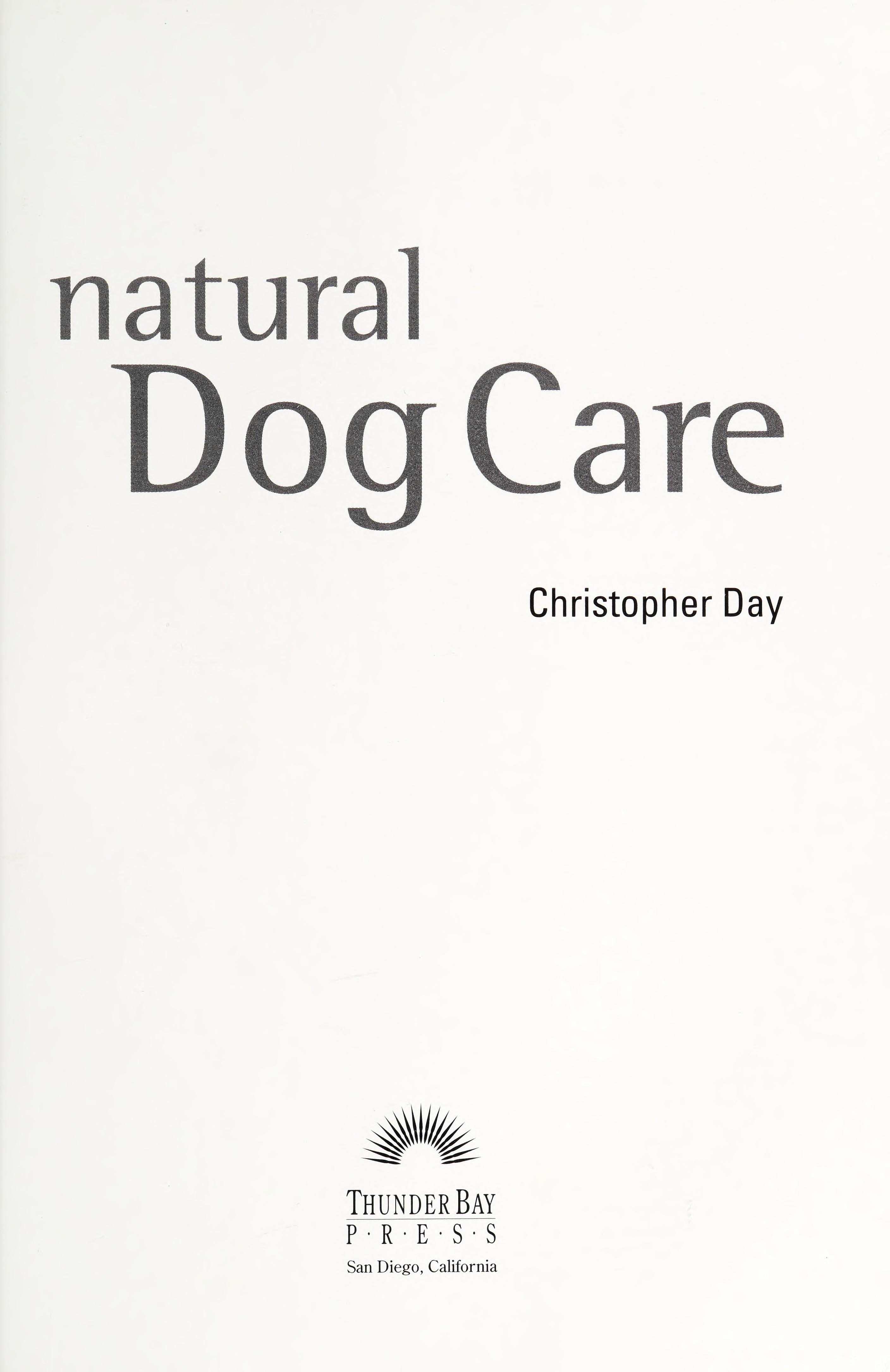 Natural Dog Care