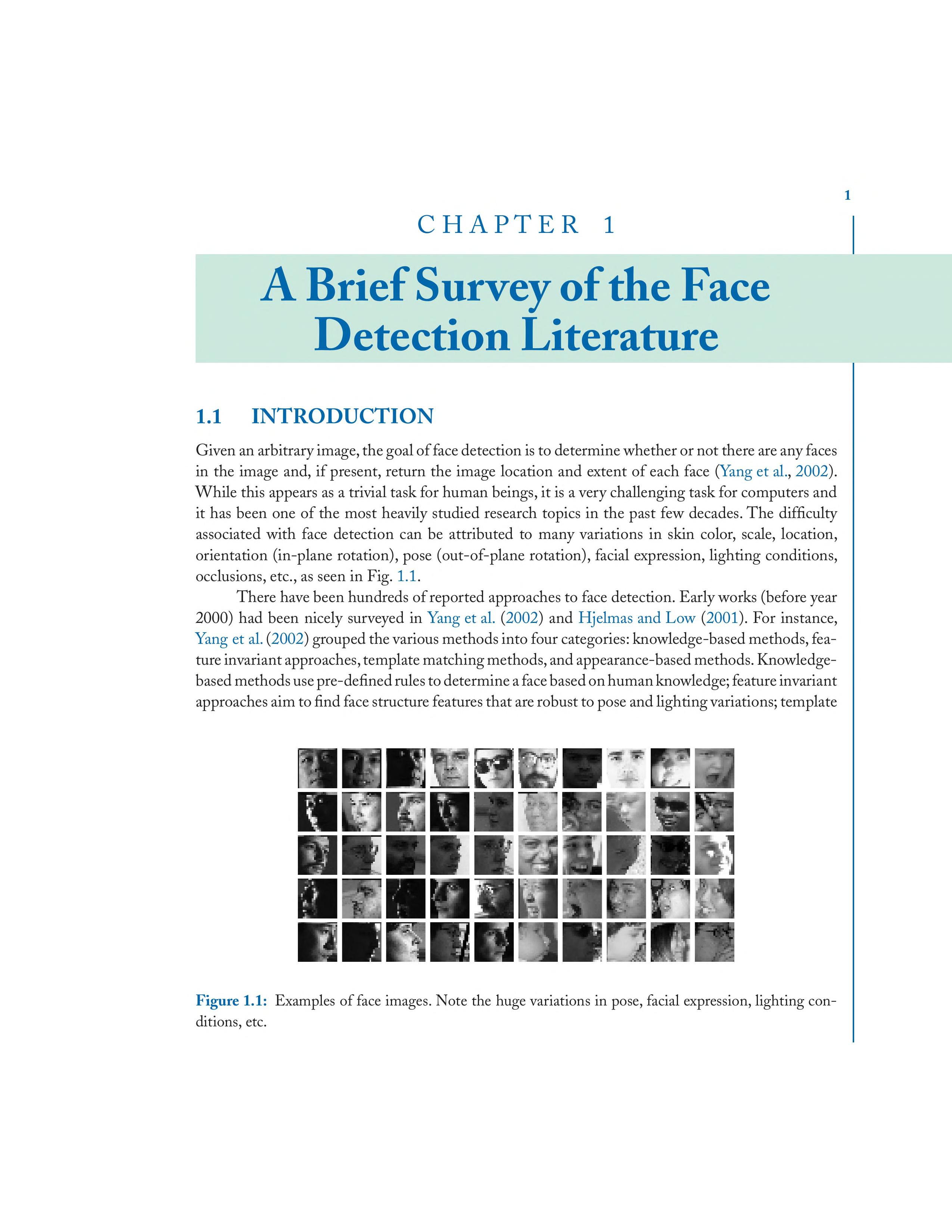 Face Detection and Adaptation