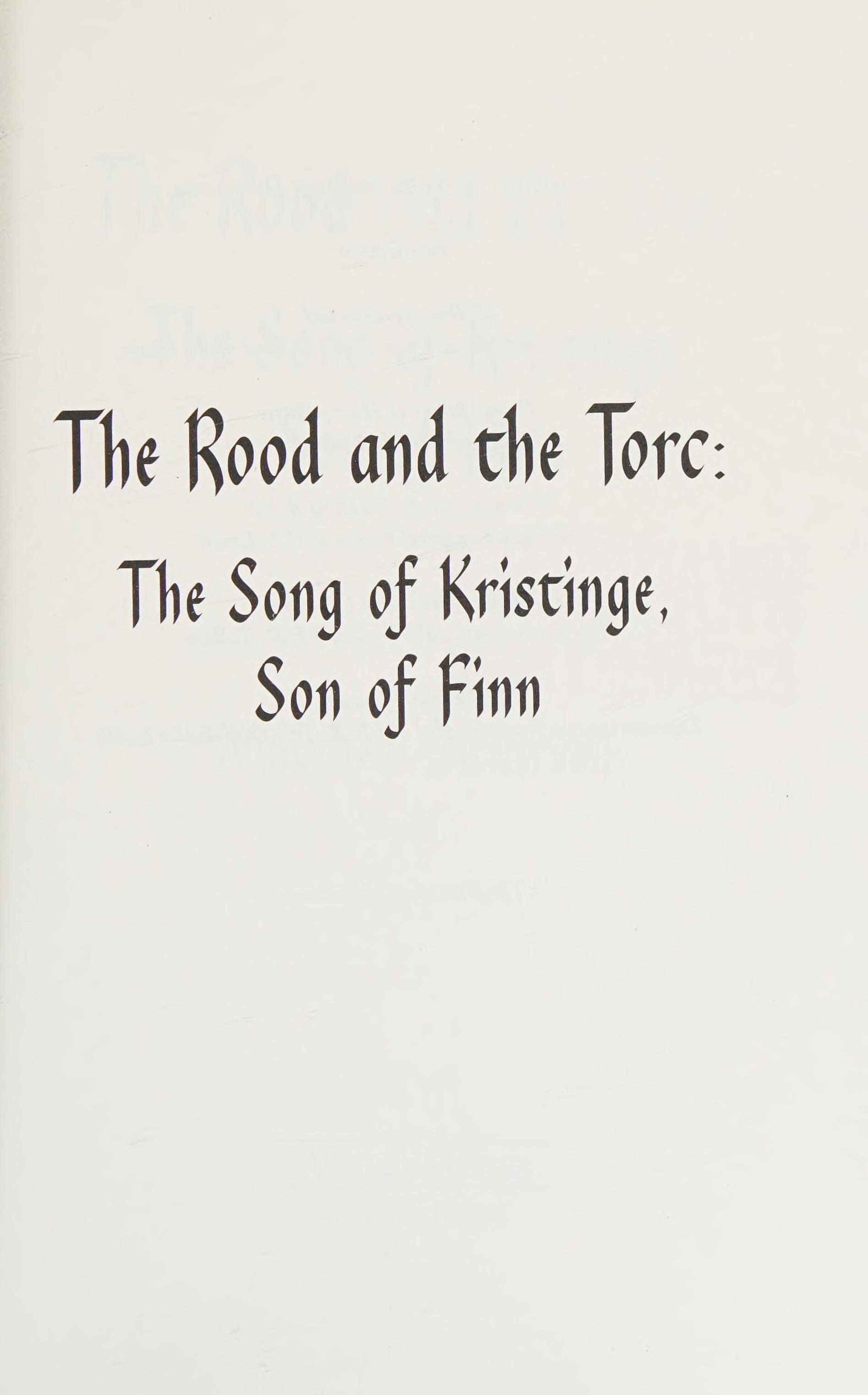 The Rood And The Torc