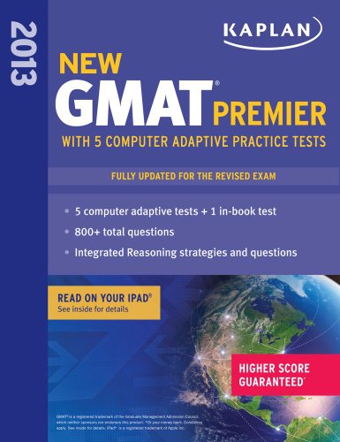 Kaplan New GMAT Premier 2013 With 5 Online Practice Tests