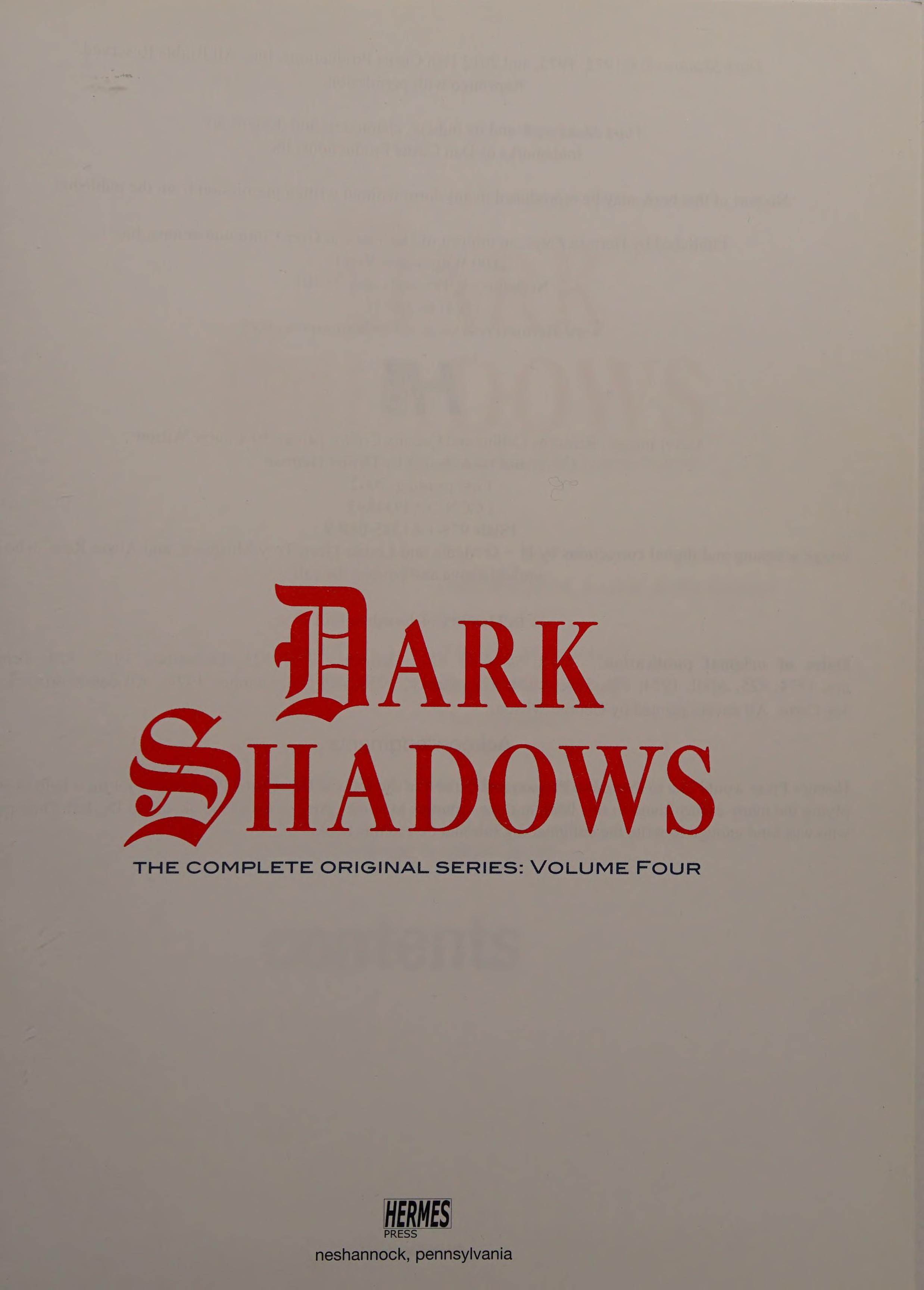 Dark Shadows: The Complete Series Volume 4