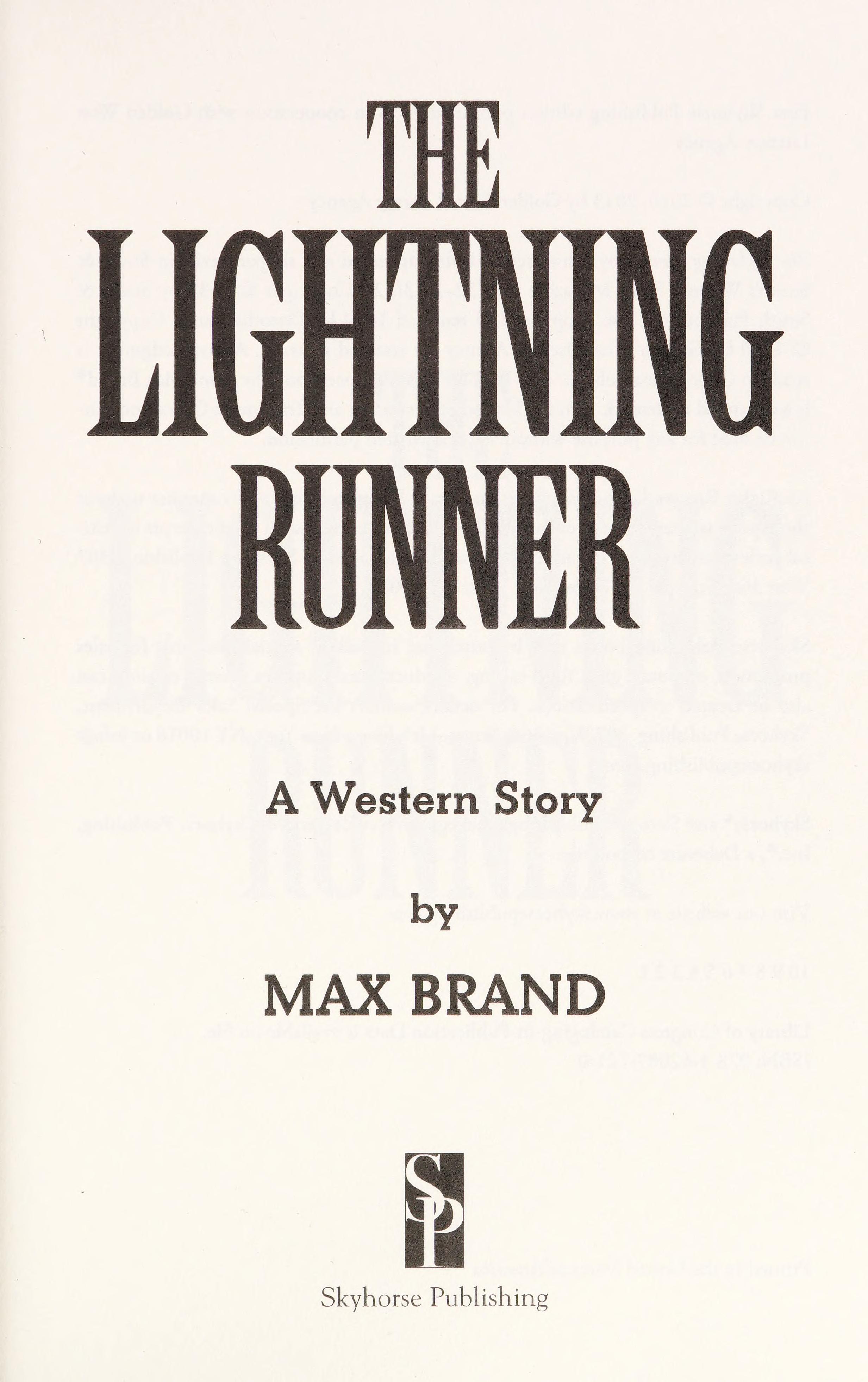 The Lightning Runner