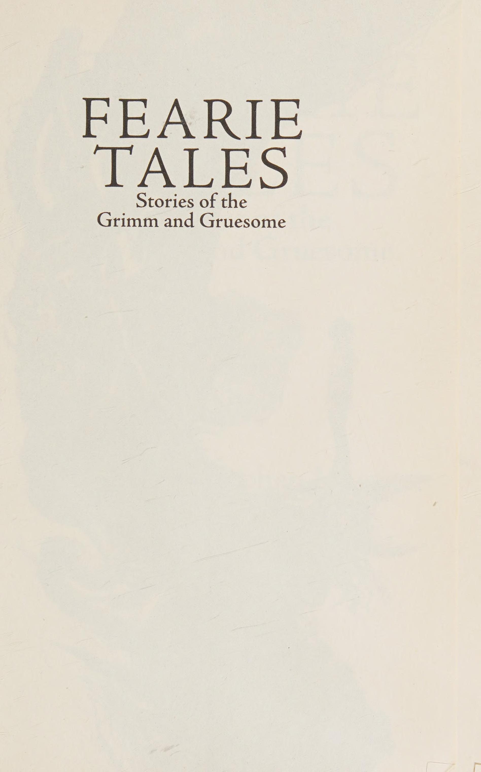 Fearie Tales