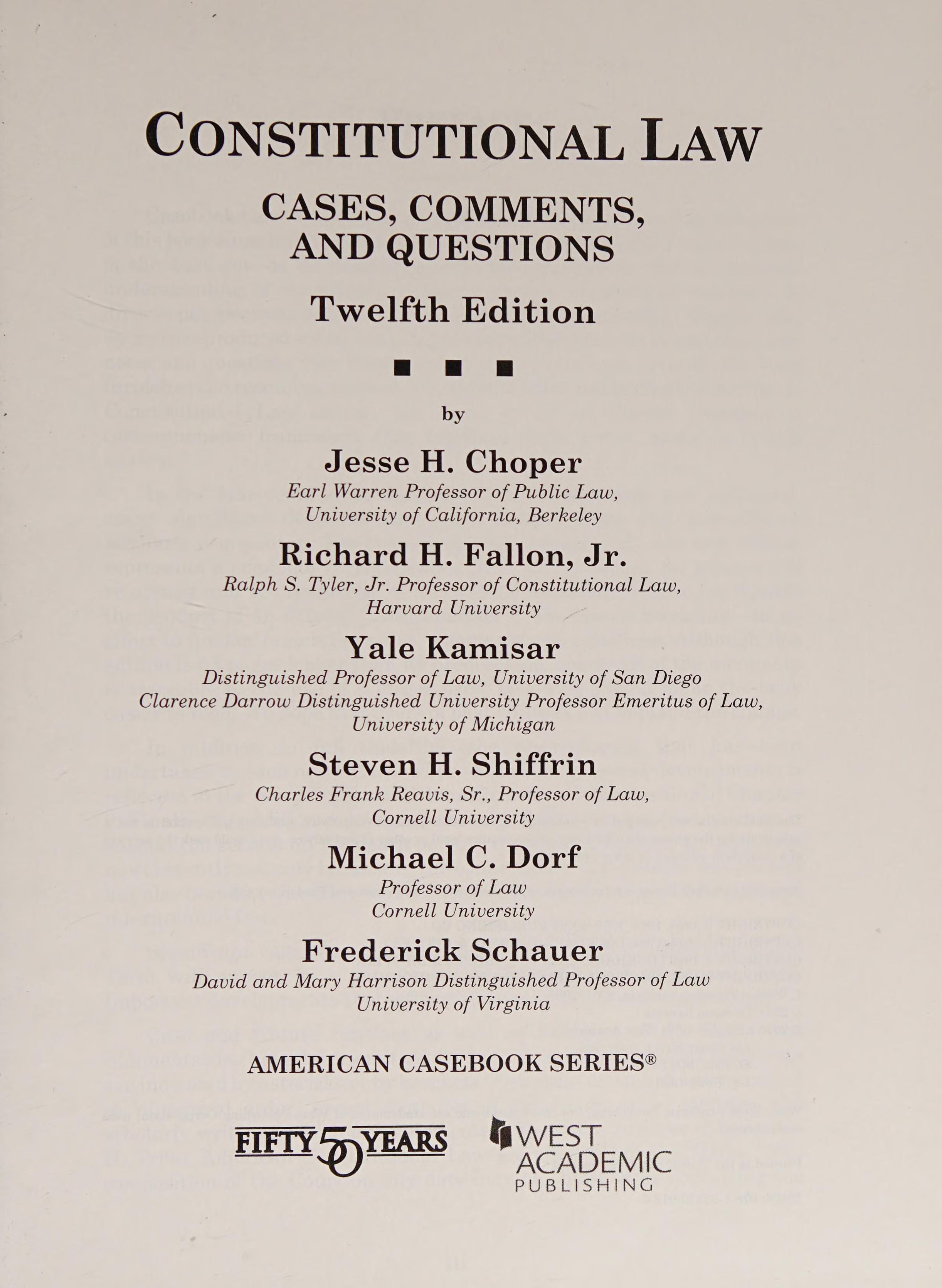 Constitutional Law